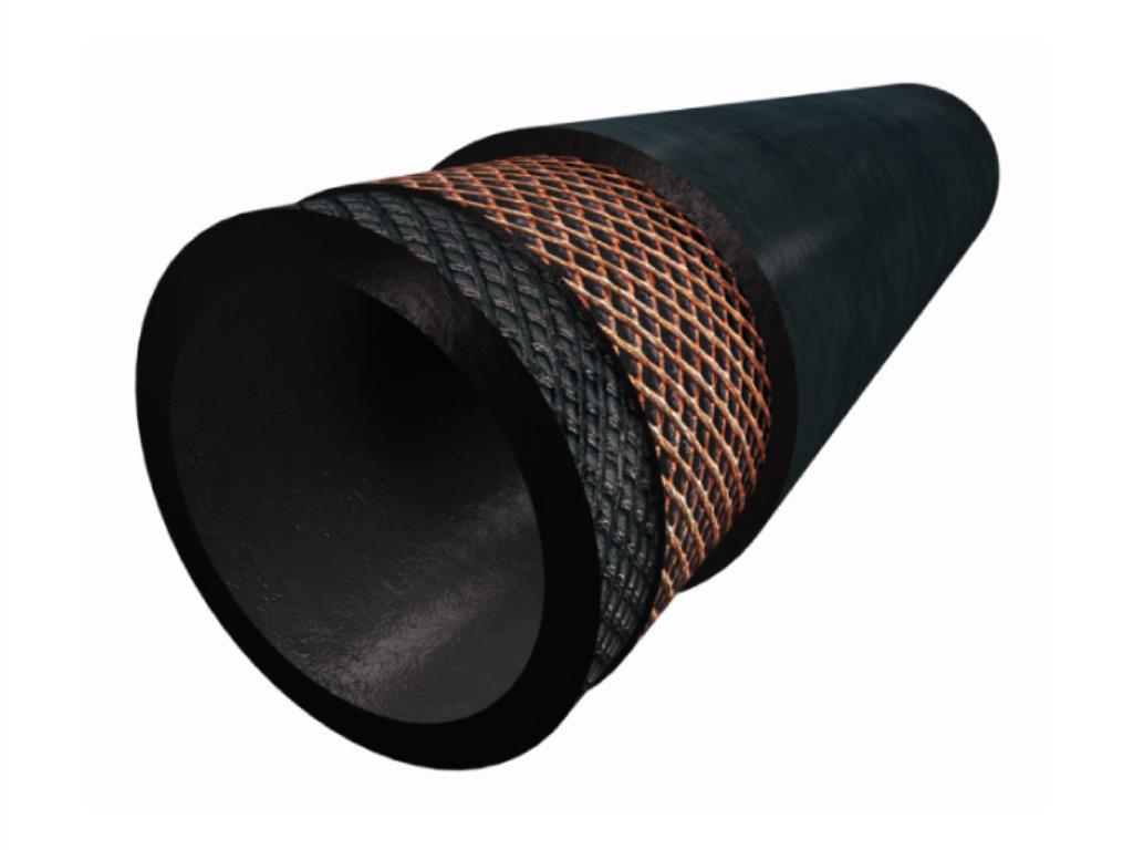 Straight Oil & Fuel Resistant Hose 45mm ID 1000mm Long