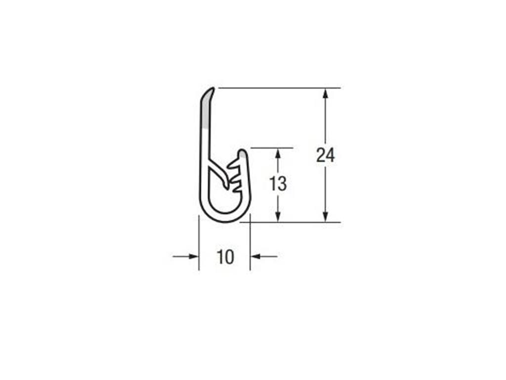<p>Proflex Pinchweld PVC Black Medium With PVC Flap</p>
