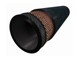 Straight Oil & Fuel Resistant Hose 25mm ID 1000mm Long